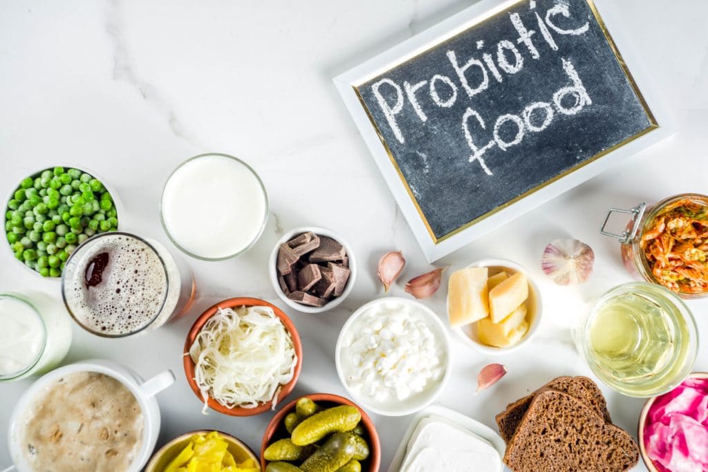 Probiotics - healthy food for good gut health